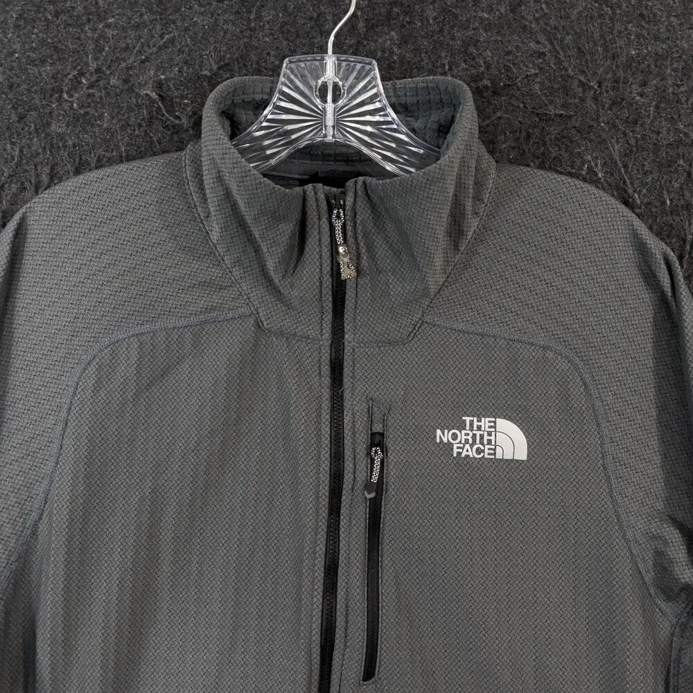 The North Face Summit Series Jacket Men's Large Gray Full Zip Polartec Softshell
